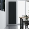 Carisa Monza Double 1800 x 565mm Black Designer Aluminium Radiator