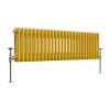 Bern 300 x 1190mm Zinc Yellow Double Horizontal Column Radiator