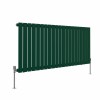 Karlstad 600 x 1430mm Moss Green Single Flat Panel Horizontal Designer Radiator