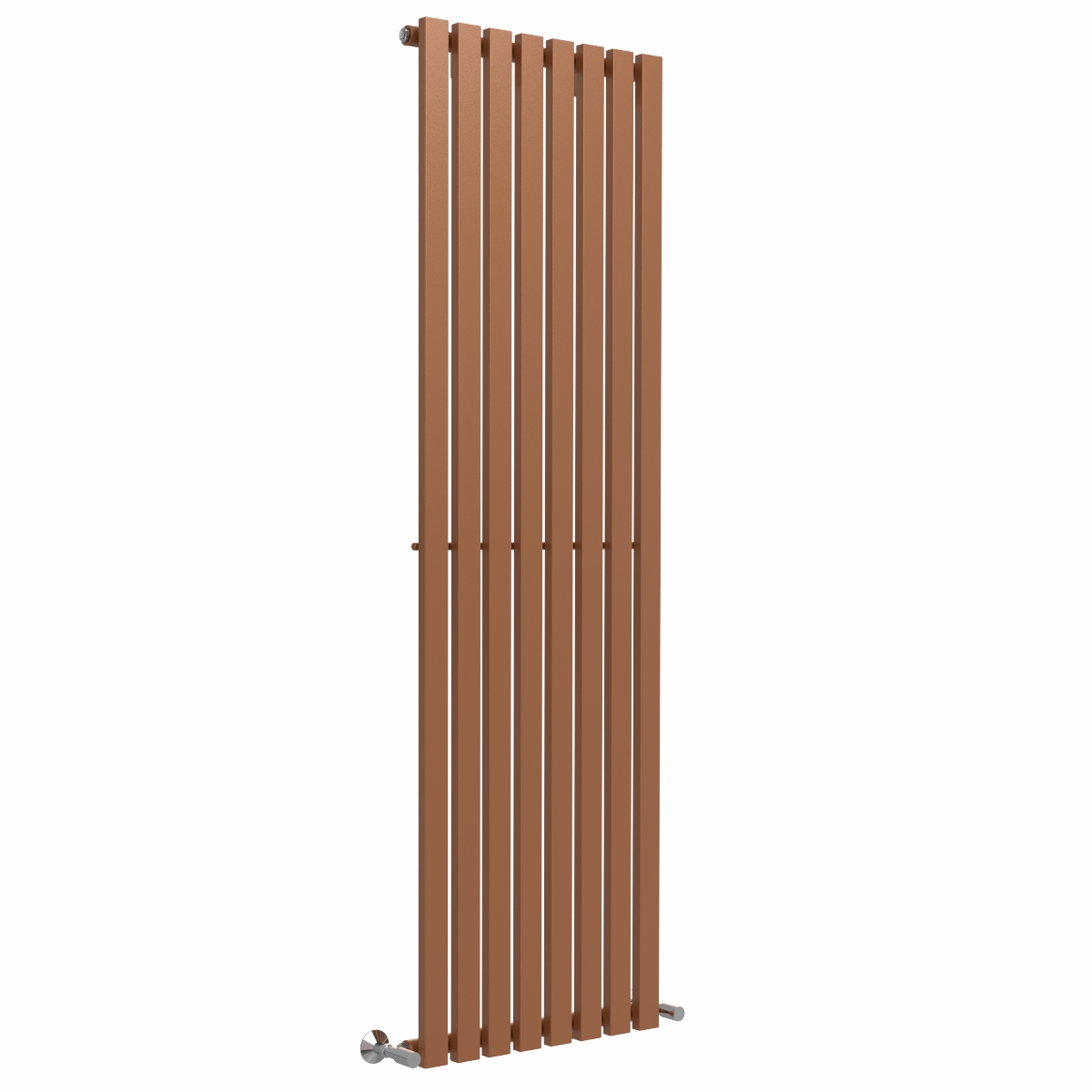 Lulea 1800 x 550mm Metallic Bronze Single Flat Panel Vertical Designer Radiator
