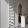 Carisa Lara L 1600 x 485mm White Designer Aluminium Towel Rail
