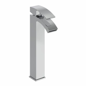 Camden Modern High Rise Basin Mixer Tap - Chrome