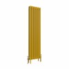 Bern 1800 x 470mm Zinc Yellow Four Column Vertical Traditional Radiator