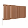 Karlstad 600 x 1430mm Metallic Bronze Single Flat Panel Horizontal Designer Radiator
