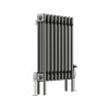 Bern 600 x 425mm Raw Metal Triple Column Horizontal Traditional Radiator