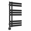 Koli Black Thermostatic Square Touch Control Wifi Electric Heated Towel Rail - Choice of Size