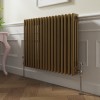 Bern 600 x 830mm Metallic Gold Triple Horizontal Column Radiator