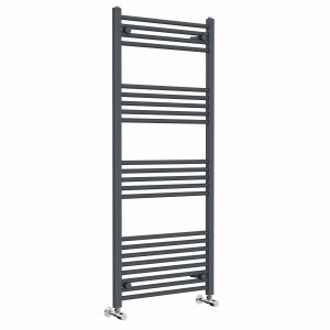 Bergen 1400 x 600mm Straight Anthracite Heated Towel Rail