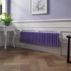 Bern 300 x 1190mm Elegant Purple Double Column Horizontal Traditional Radiator