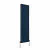 Norden 1800 x 473mm Sapphire Blue Double Oval Column Vertical Designer Radiator