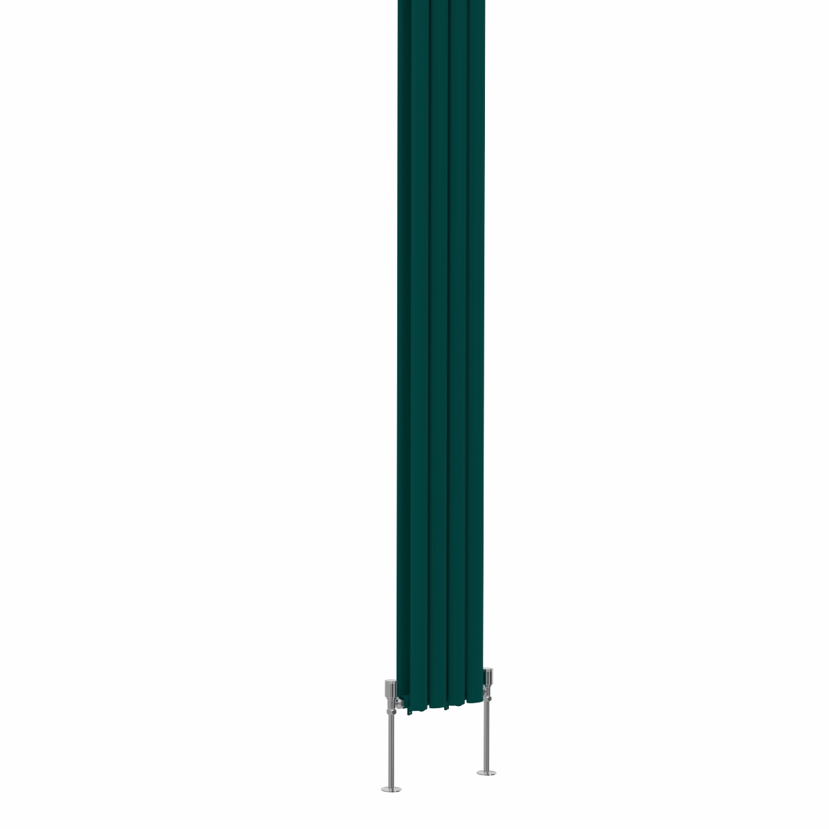Norden 1800 x 237mm Blue Green Double Oval Column Vertical Designer Radiator