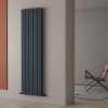Carisa Angers Double 1800 x 495mm Anthracite Designer Aluminium Radiator
