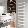 Carisa Moon 1600 x 500mm White Designer Aluminium Towel Rail