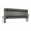Bern 300 x 1010mm Traditional Raw Metal Double Horizontal Column Radiator