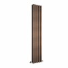 Lulea 1800 x 340mm Black Copper Double Vertical Flat Panel Designer Radiator