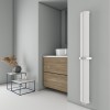 Carisa Nixie Bath 1800 x 205mm White Designer Aluminium Radiator