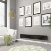 Norden 237 x 1800mm Black Double Horizontal Oval Tube Designer Radiator