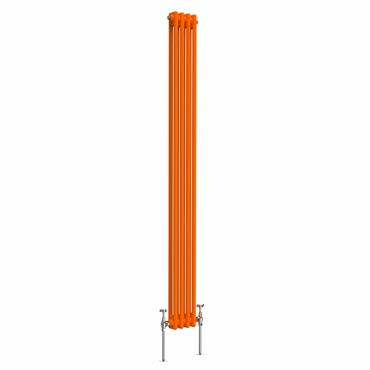 Bern 1800 x 200mm Bright Orange Double Vertical Column Radiator