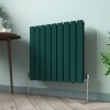 Karlstad 600 x 614mm Blue Green Double Flat Panel Horizontal Designer Radiator