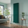 Lulea 1800 x 550mm Blue Green Single Flat Panel Vertical Designer Radiator