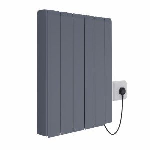 Bismo CRC 570 x 534mm Grey Flat Panel Ceramic Core Wifi Electric Radiator - 1500W