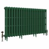 Classic Farrow & Ball Duck Green Triple Column Cast Iron Radiator - Choice of Size