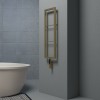Carisa Vero 1200 x 300mm Brushed Brass Anodized Designer Stainless Steel Electric Towel Rail