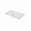 Essentials 1300 x 760mm Rectangle Stone Shower Tray White