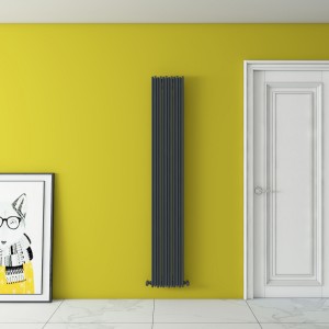 Carisa Pipette 1800 x 280mm Anthracite Designer Aluminium Radiator