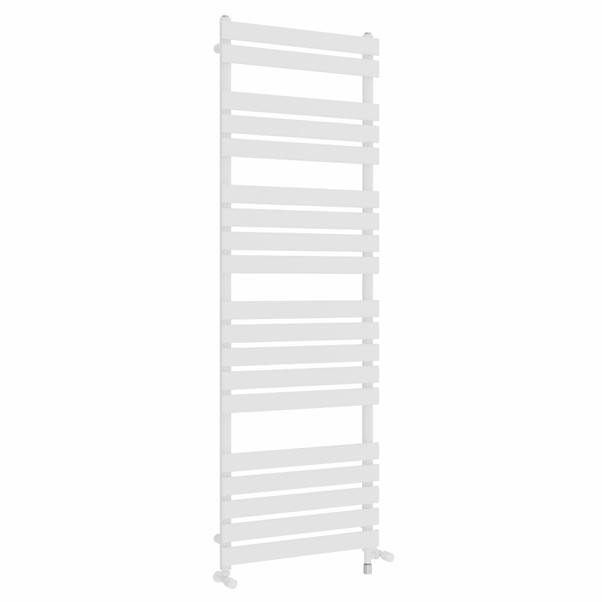 Juva 1800 x 600mm Dual Fuel White Flat Panel Simple Electric Heated Towel Rail