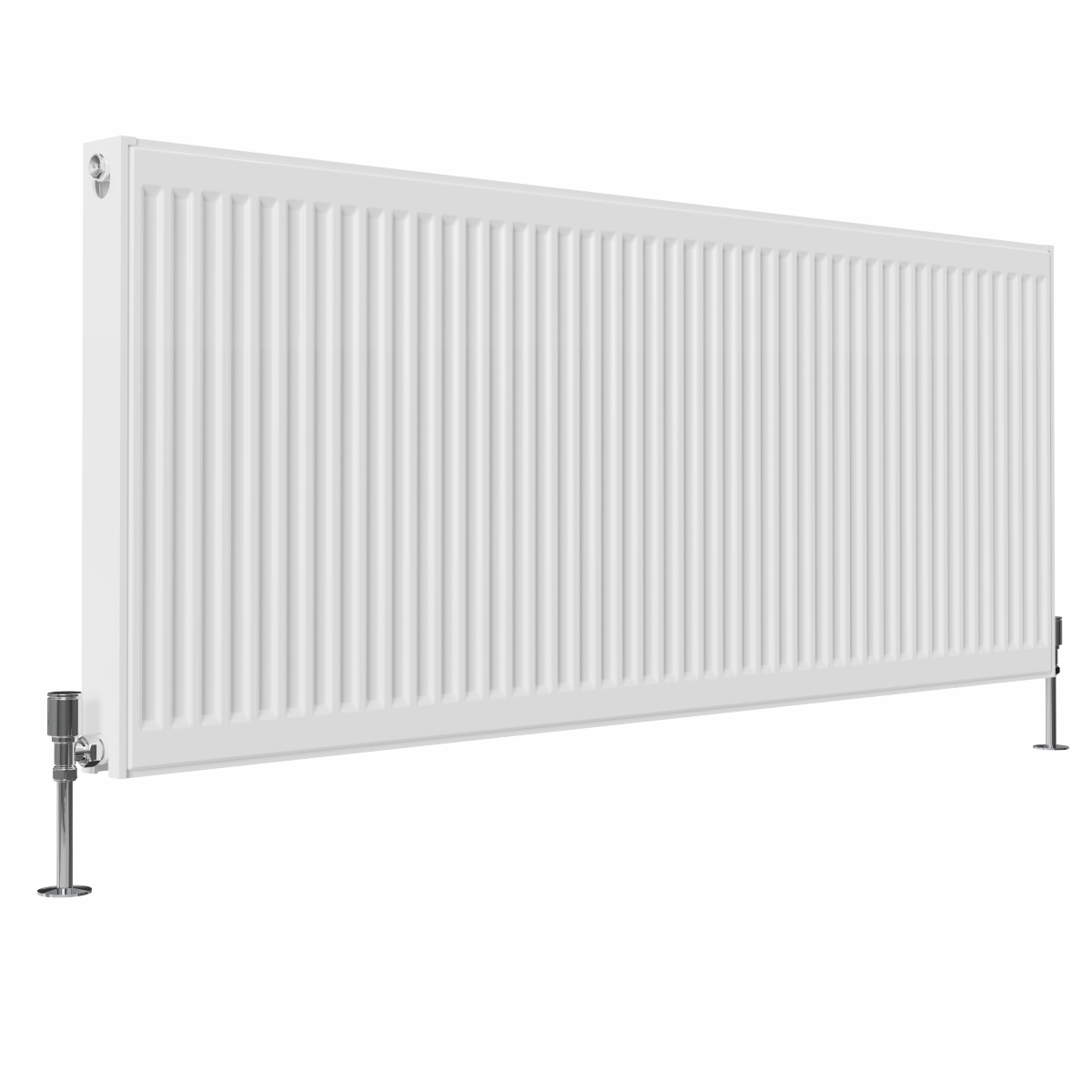 Type 21 H600 x W1500 mm Compact Double Panel Single Convector Radiator - White