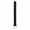 Bern 1800 x 200mm Black Triple Column Vertical Traditional Radiator