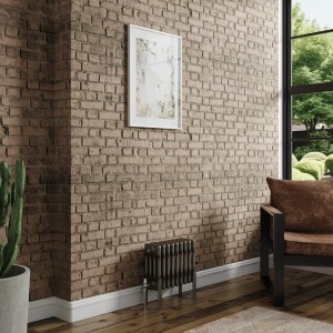 Bern Traditional Raw Metal Horizontal Four Column Radiator - Choice of Sizes