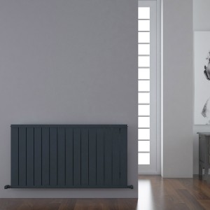 Carisa Mack 600 x 1195mm Anthracite Designer Aluminium Radiator