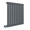 Karlstad 600 x 614mm Anthracite Horizontal Flat Panel Wifi Electric Radiator - 600W