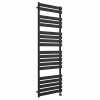 Juva 1800 x 600mm Satin Black Flat Panel Thermostatic Touch Control Wifi Electric Heated Towel Rail