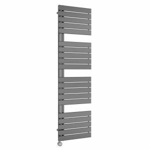 Kristiansund 1800 x 500mm Gunmetal Thermostatic Touch Control Electric Heated Towel Rail