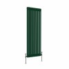 Bern 1500 x 560mm Moss Green Double Vertical Column Radiator