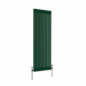 Bern 1500 x 560mm Moss Green Double Vertical Column Radiator