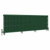 Classic  745 x 2266mm Farrow & Ball Duck Green Triple Column Cast Iron Radiator - 36 Sections