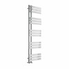 Koli 1600 x 450mm Chrome Flat Designer Bathroom Heated Towel Rail Radiator