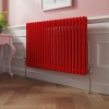 Bern 600 x 1010mm Traditional Signal Red Double Horizontal Column Radiator