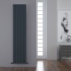 Carisa Mack 1800 x 395mm Anthracite Designer Aluminium Radiator