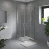 Ennerdale - 760 x 760mm Corner Entry Shower Enclosure - Chrome