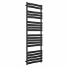 Juva 1800 x 600mm Satin Black Flat Panel Simple Electric Heated Towel Rail