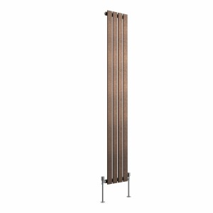Karlstad 1800 x 274mm Black Copper Single Vertical Flat Panel Designer Radiator