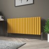 Karlstad 600 x 1430mm Zinc Yellow Double Horizontal Flat Panel Designer Radiator
