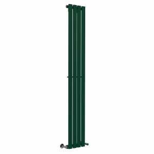 Lulea 1800 x 270mm Moss Green Single Flat Panel Vertical Designer Radiator