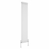 Bern 1800 x 380mm White Double Column Vertical Traditional Radiator