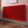 Bern 600 x 1460mm Traditional Signal Red Triple Horizontal Column Radiator
